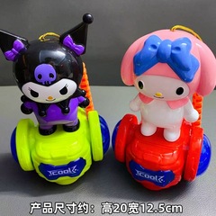 中秋節提灯おもちゃ、持ち運び可能な漫画風スプレー式バランスカー、キュートなデザイン、ライトと音楽付き、子供用提灯ギフト