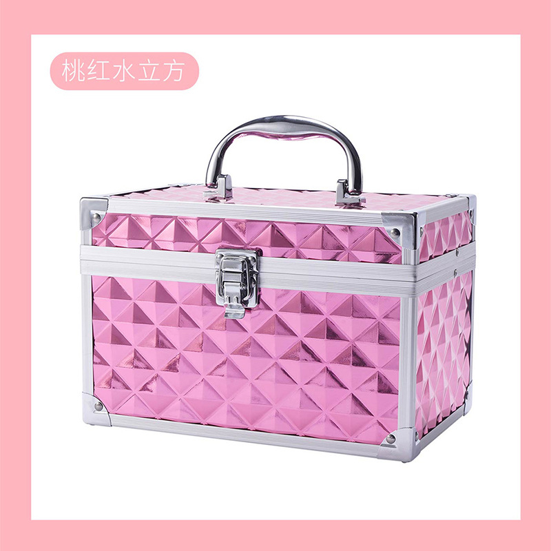 Juego profesional de orejas y masaje de pies KTV caja de herramientas práctica caja de cosméticos con espejo de doble capa abierta única caja de almacenamiento de pestañas de belleza