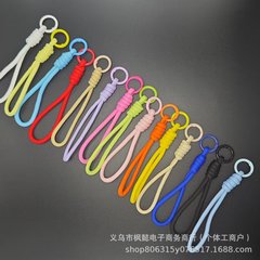 カラフルな手作りポリエステル携帯電話ストラップ多用途携帯電話チェーン携帯電話ケースペンダント小物キーホルダー diy アクセサリー
