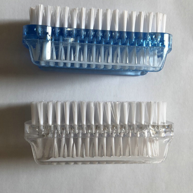 Suministros de uñas herramientas cepillo de uñas cepillo de polvo de doble cara cepillo de manicura superficie de la uña cepillo de limpieza de polvo