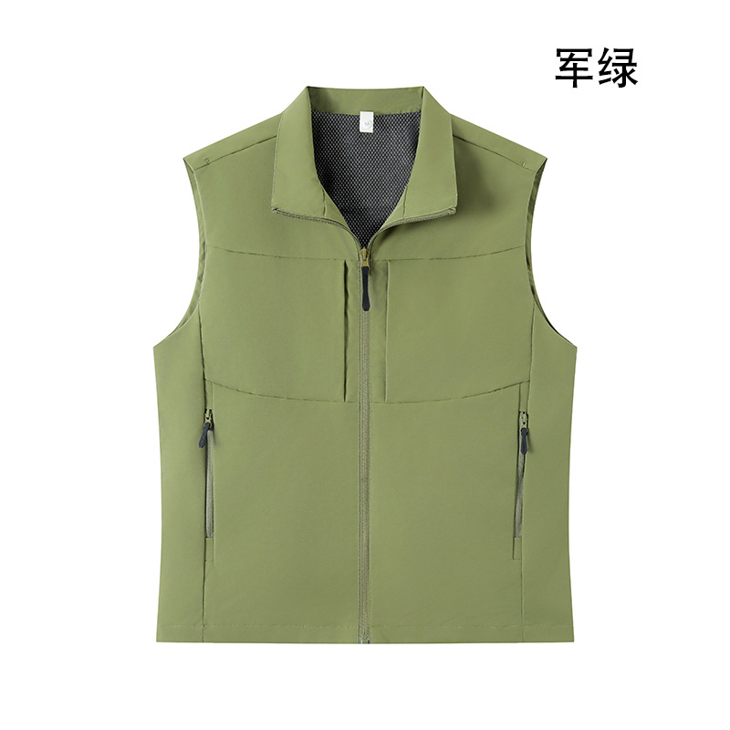 Primavera y otoño fotografía de montaña chaleco de pesca clip de caballo hombre chaleco al aire libre multi-bolsillo chaleco personalizado