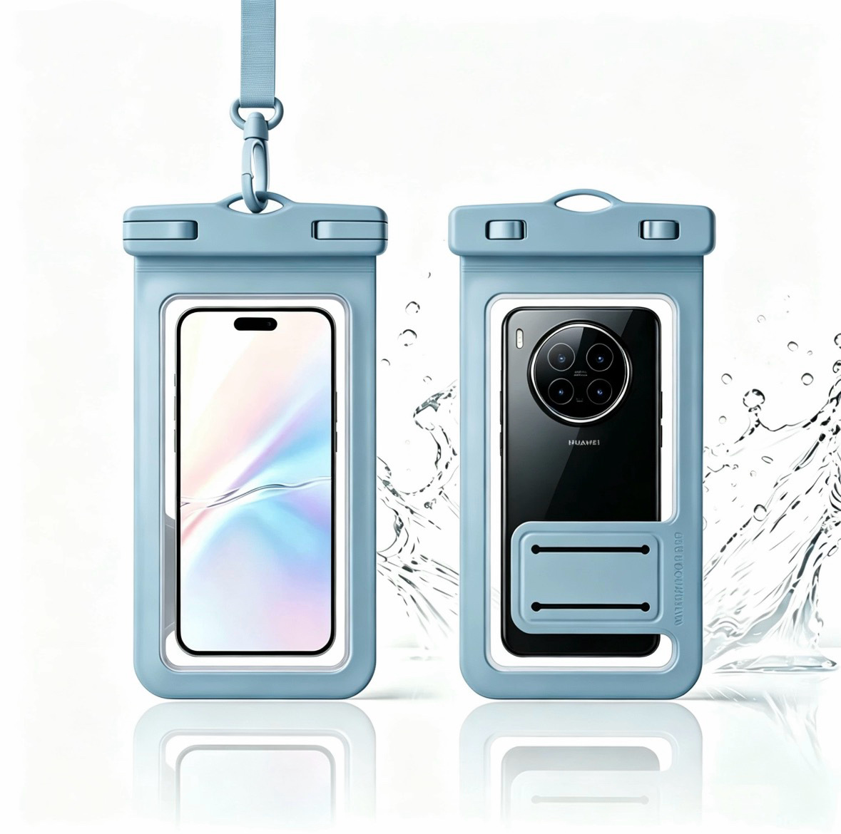 Bolsa impermeable para teléfono móvil transfronterizo con pantalla táctil para nadar buceo especial en la playa para tomar fotos artefactos mágicos rafting cubierta impermeable transparente