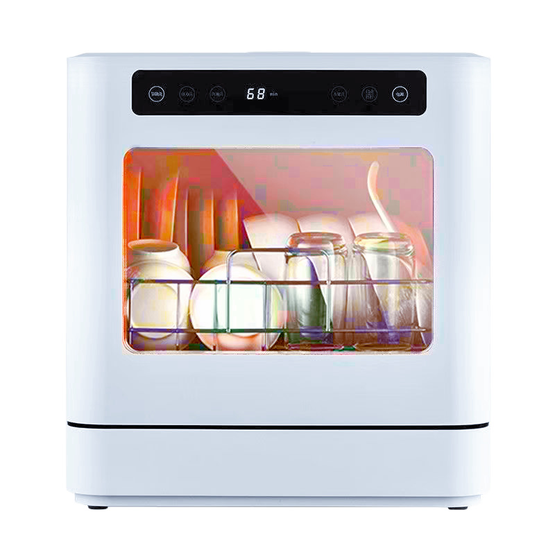 Intelligent Dishwasher Fully Automatic Household Installation-Free Small Desktop Fully Automatic Dishwasher Disinfection Cabinet All-In-One Machine
