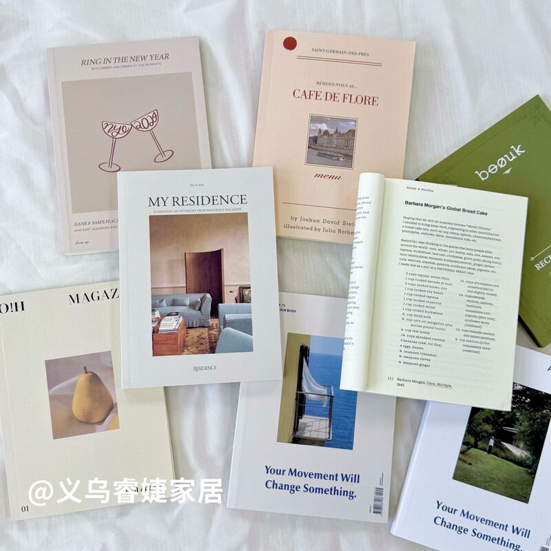 High-End English Book Photo Props Fake Book Magazine Decoration French Retro Living Room Desktop Decoration Ornaments High-End English Book Photo Props Fake Book Magazine Decoration French Retro Living Room Desktop Decoration Ornaments