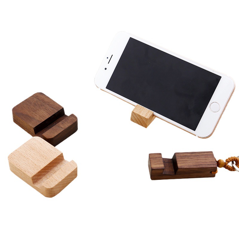 Soporte de llavero personalizado creativo de publicidad llavero colgante titular de teléfono móvil soporte de teléfono móvil de madera maciza soporte Perezoso image 6