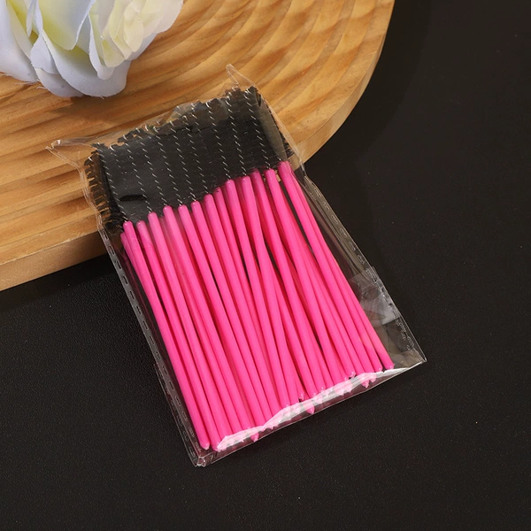 Rose red pole black brush