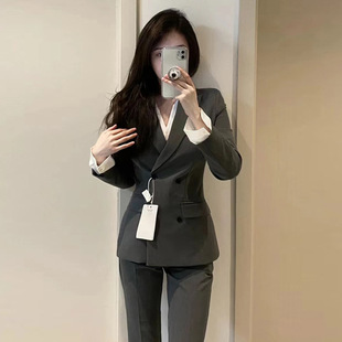 Xz089B - Women's Plus Size Blazer, Fat mm Suit Jacket, Interview Workwear, Host Uniform