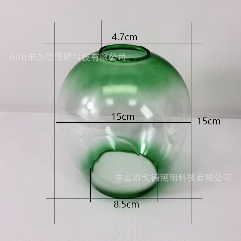 골판지 폼이 있는 오목 및 볼록 그라데이션 녹색 D15cm