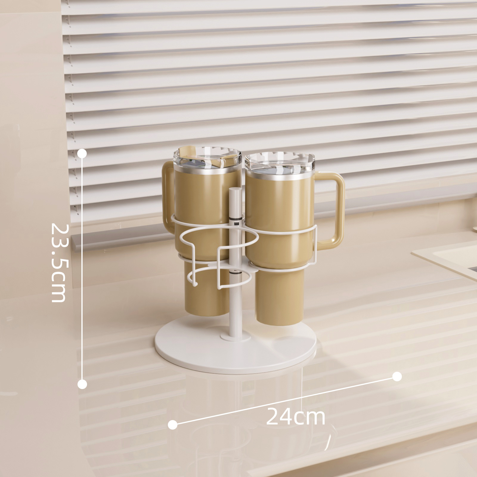 화이트 회전 3컵 모델 [TY-BJ-04-A]