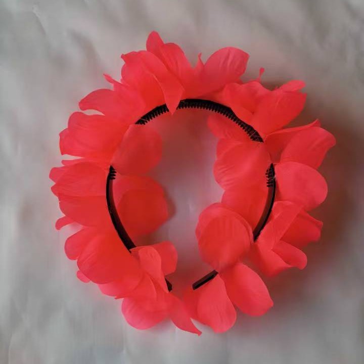 Nuevos productos transfronterizos hot sale hawaianos coloridas cascadas de cabello colorido para usar el cabello para bailar decoración fábrica al por mayor