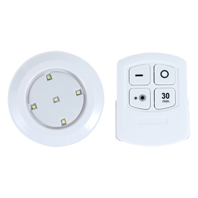 Batería de plástico control remoto inalámbrico 5LED luz la noche creativa cocina dormitorio armario lámpara pared portátil