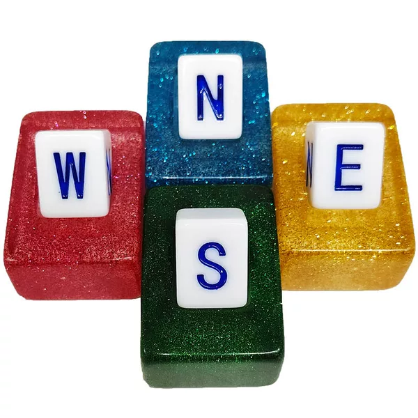 American-style mahjong tiles with the English letters E, S, W, N for the four directions, large size 46MM wind direction tiles
