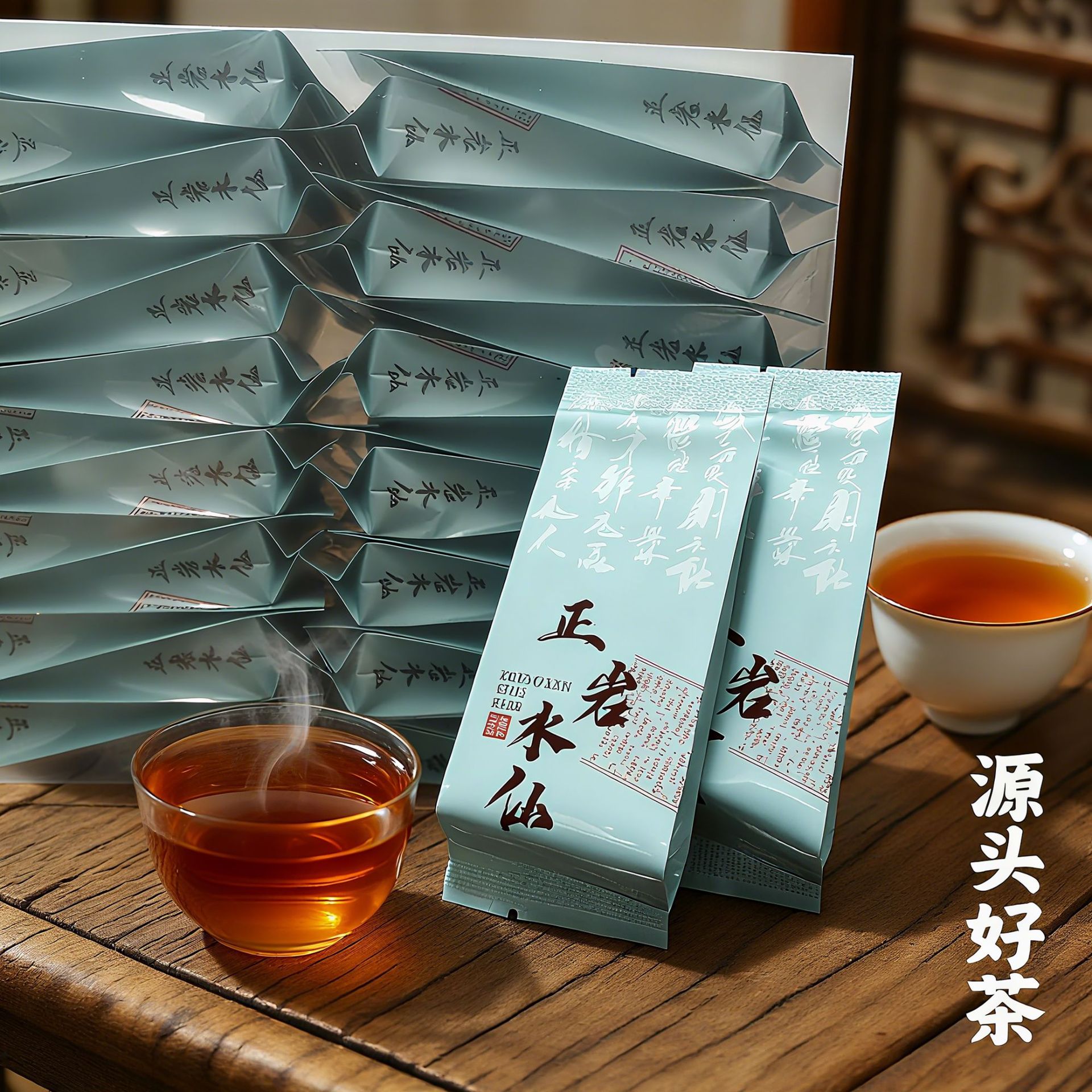 武夷茶叶岩茶花香水仙兰茶香春茶清香型乌龙茶新款中秋节