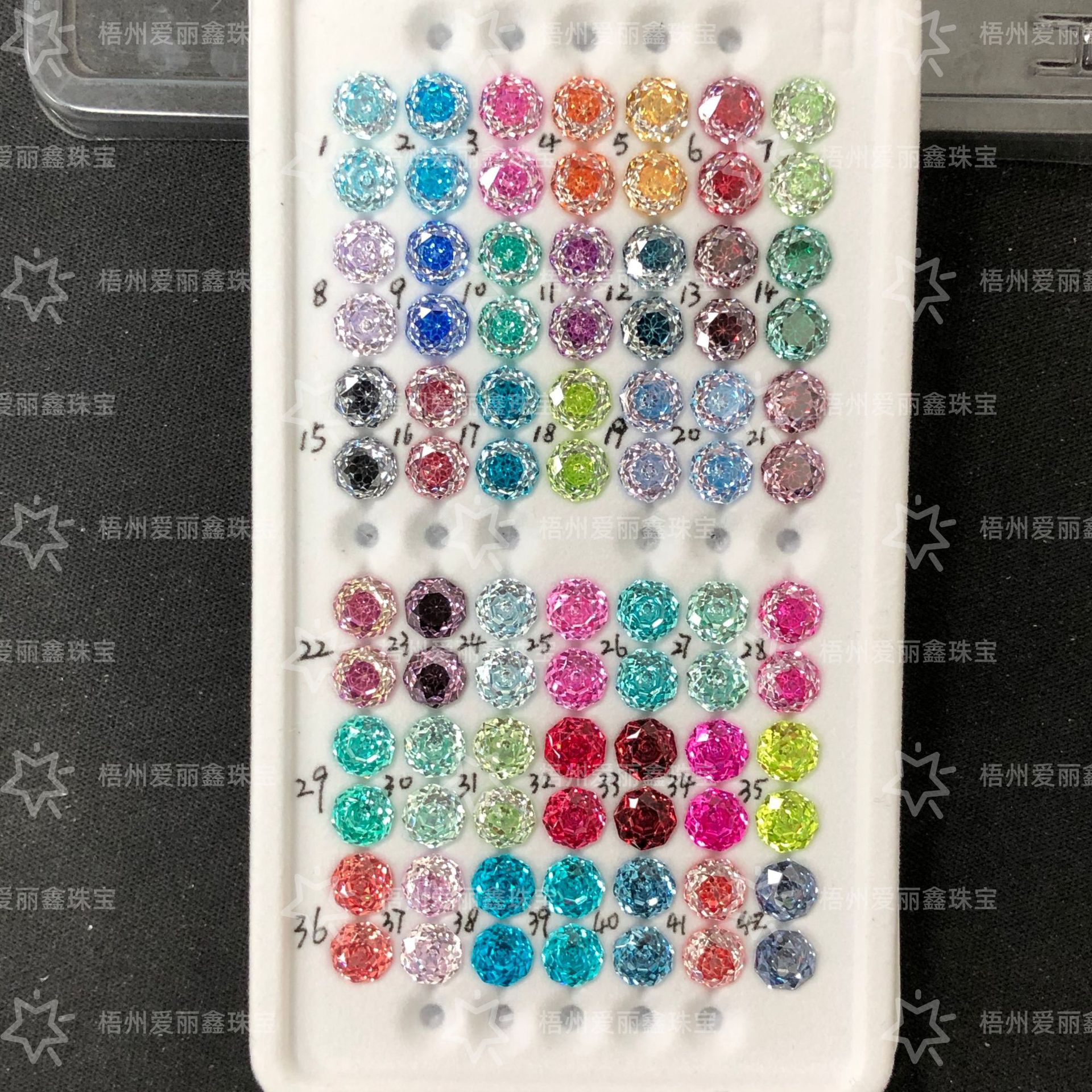 6mm Octagonal Millennium Cut Rose-Cut Wuzhou Material High-Quality Internet-Famous Hot-Selling 5A Zircon Loose Stone