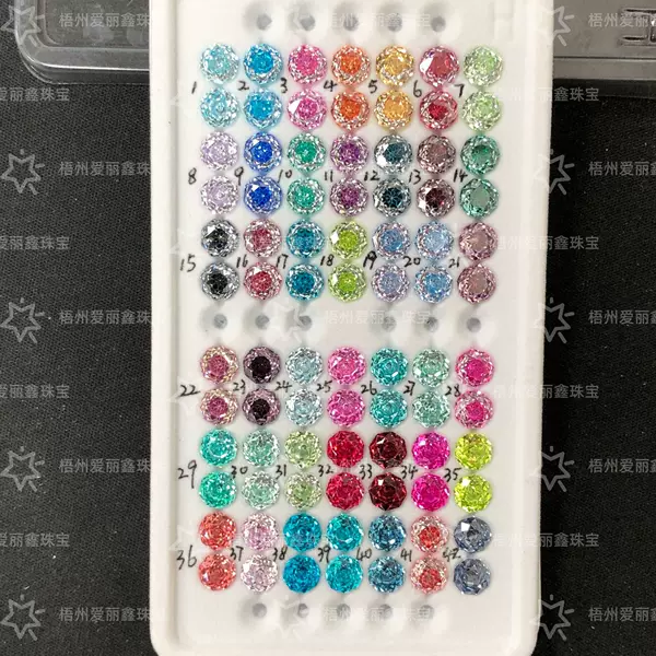 6mm Octagonal Millennium Cut Rose-Cut Wuzhou Material High-Quality Internet-Famous Hot-Selling 5A Zircon Loose Stone
