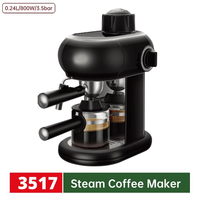 Cross-Border New Retro Espresso Machine Semi-Automatic Home Office Small Italian Steam Coffee Machine