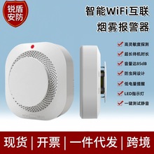 酒店专用涂鸦WiFi烟雾防误报报警器 家用远程烟雾提示传感器