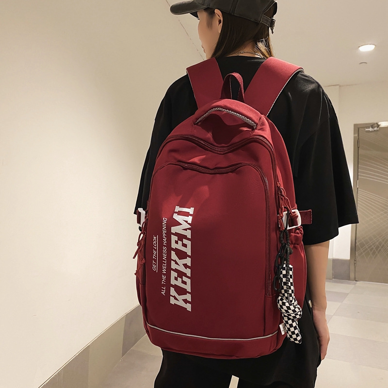 Nuevo estudiante de secundaria y secundaria mochila de gran capacidad Mochila de tela Oxford simple Mochila De estudiante masculino y femenino mochila de estudiante universitario