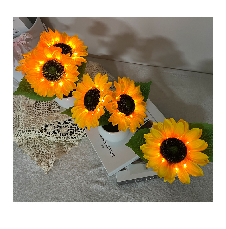 LED Sunflower Night Light