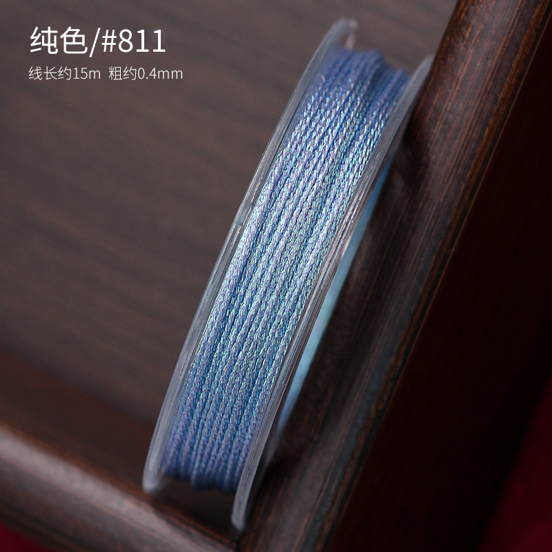 小巻6本の幻彩線六本糸セット段染手織りちまき蓮のブレスレット手綱金糸diy|undefined