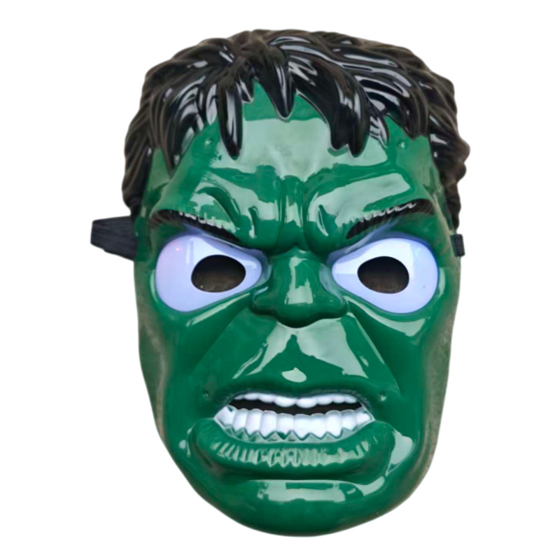 Máscara Luminosa de Spider-Man para Niños, con Diseño de los Vengadores (Capitán América, Batman, Iron Man, Hulk)