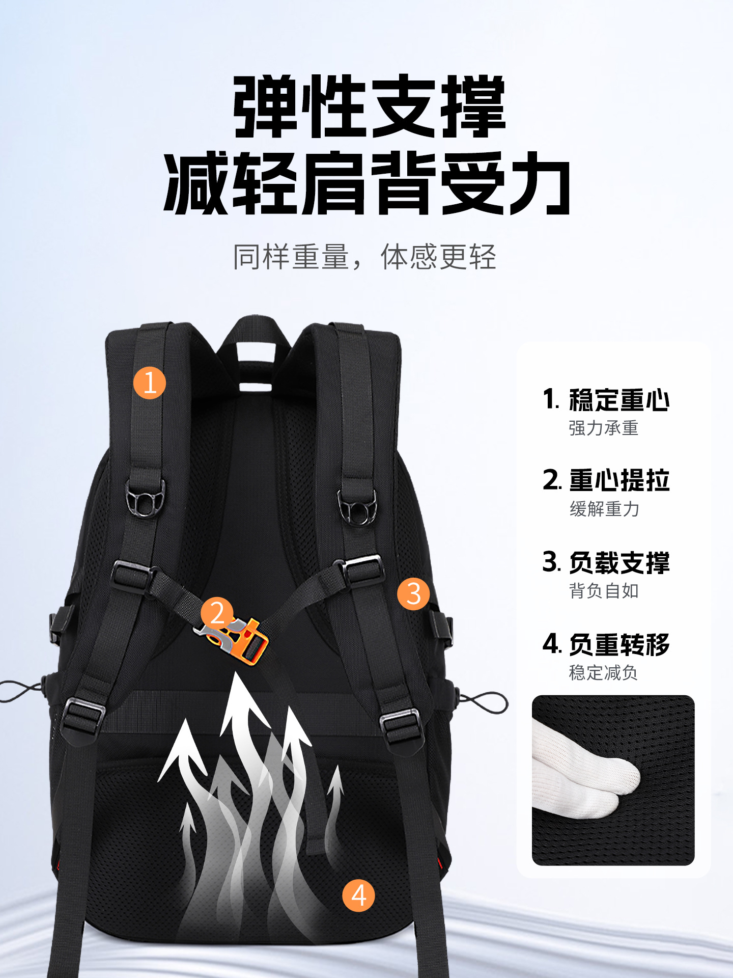 Bolsa de viaje multifuncional de viaje corto, bolsa de computadora, mochila de montaña al aire libre para senderismo