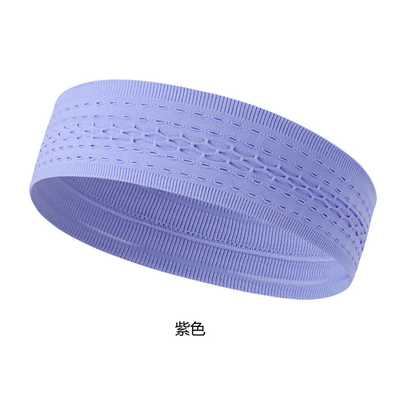 Seamless Mesh Wide Sports Headband for Women, Running Hair Band, Sweat-Absorbing Breathable Elastic Headband for Yoga and Fitness