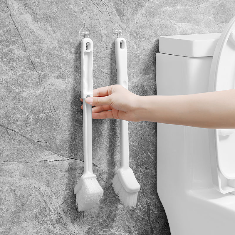 Japanese Household Bathroom Small Head Dead Angle Long Handle Wall-Mounted Toilet Cleaning Brush_voghion.com