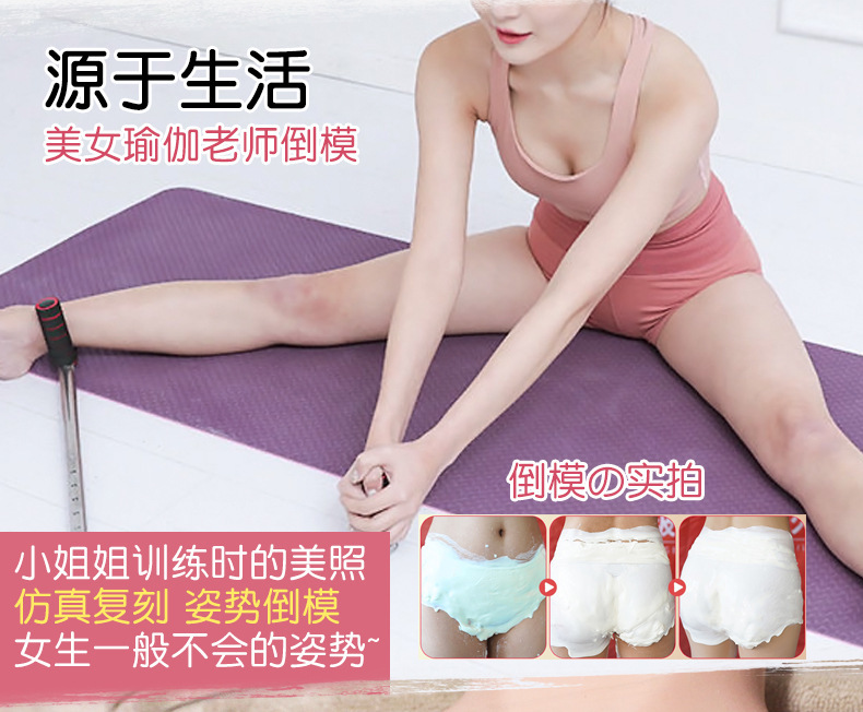 Jiuai Half-Body TPE Masturbator with Vaginal and Anal Channels, Manual Use — detail image 1