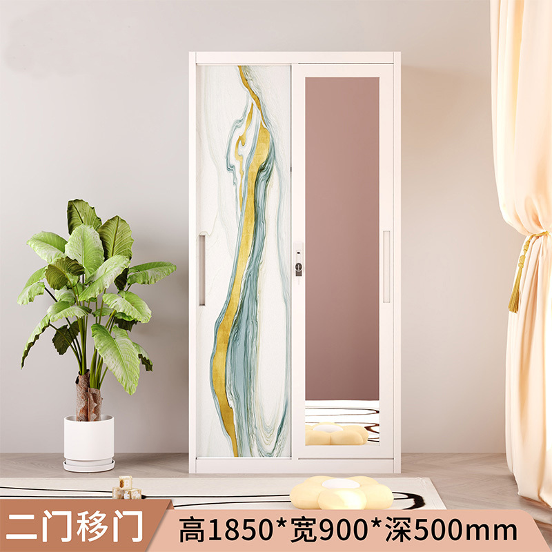 Asia oriental más vendido armario de impresión transfronterizo casillero para el hogar puerta corredera armario de almacenamiento de dormitorio para niños fábrica de comercio exterior image 8