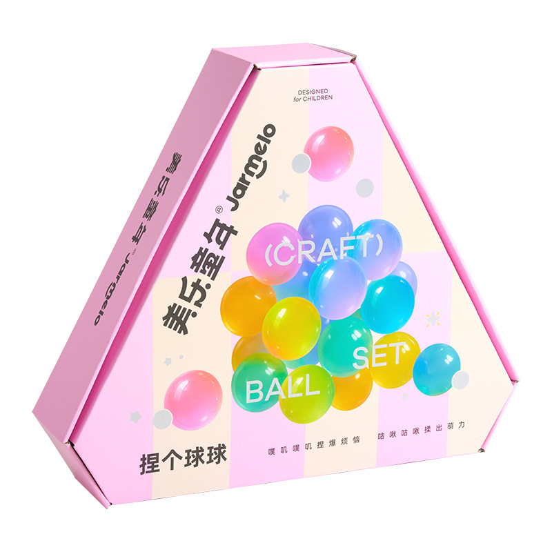 美乐童年儿童泡泡捏捏画冰淇淋派创意手工DIY挂件制作兴趣玩具|undefined