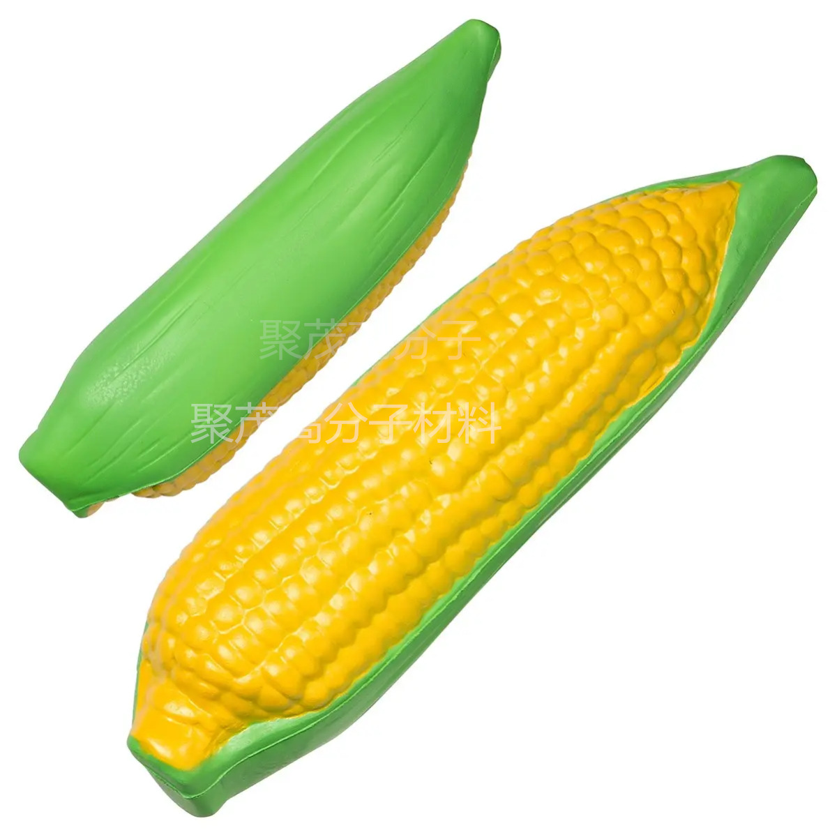 跨境高回弹pu压力球仿真食物玉米模型道具挤压玩具可印刷玉米形状