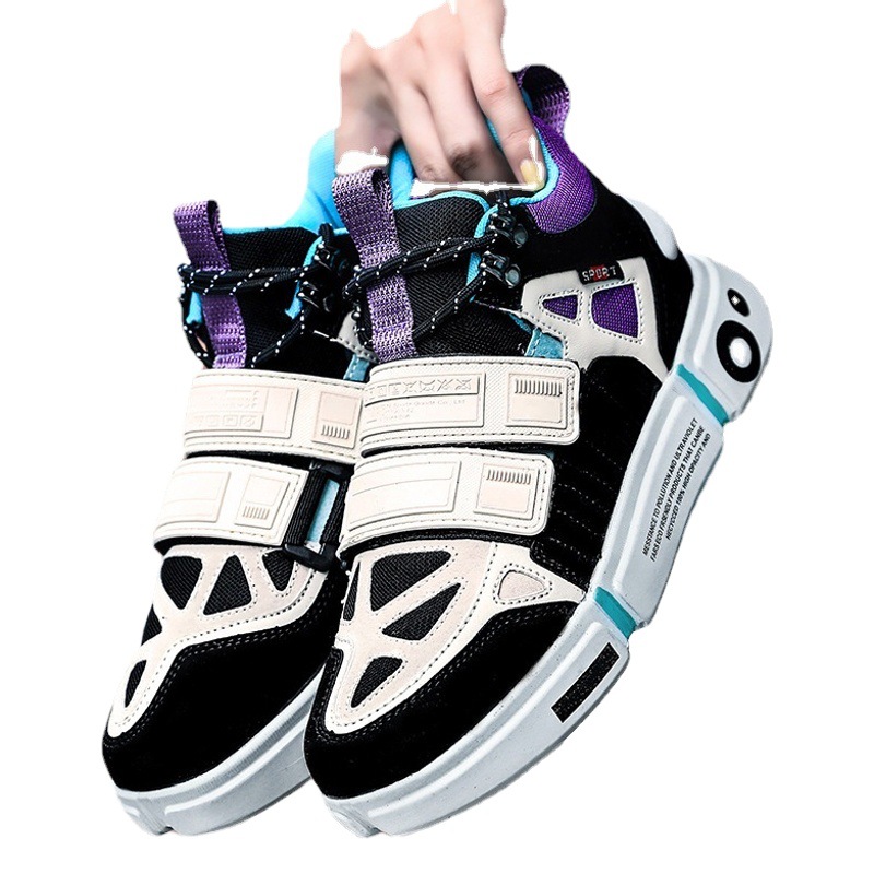 Cross-border wudao 2 zapatos de hombre Zapatos casuales transpirables de verano Red de los hombres zapatos torpe rojo zapatos de moda de los hombres Air Force No.1 aj1 zapatos de los hombres image 1