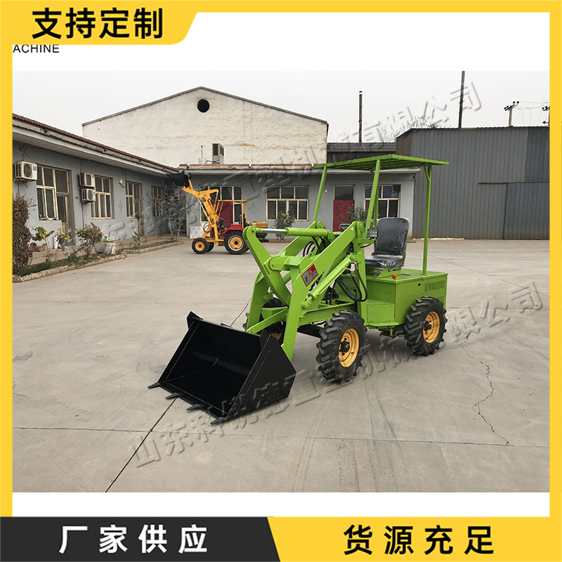 农用养殖柴油装载机  家用电动小铲车 四驱全自动小型柴油装载机