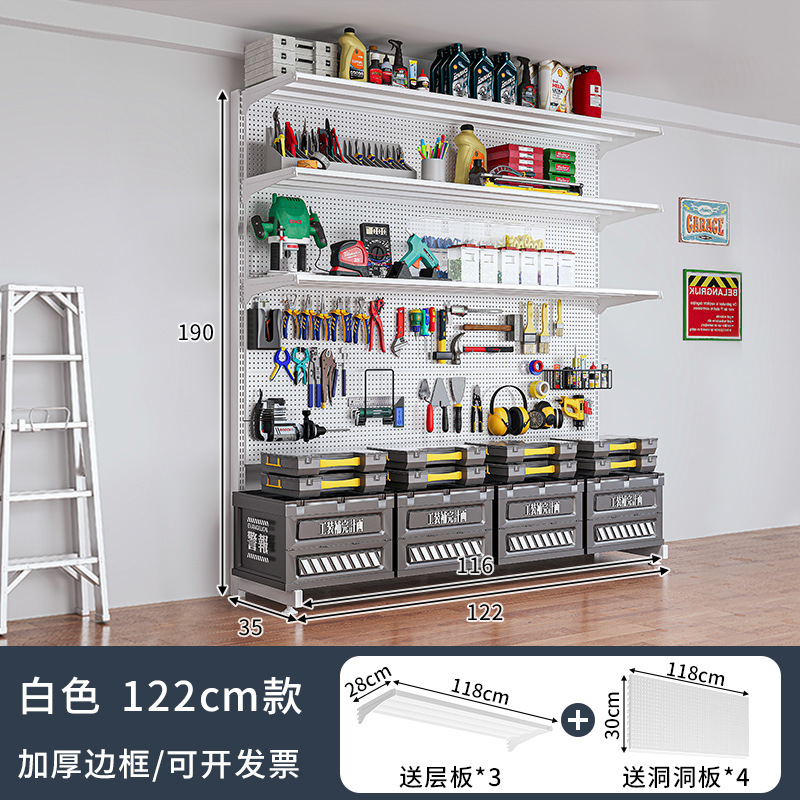 Estante de almacenamiento de herramientas de hardware vertical de piso estante de almacenamiento de equipos deportivos de metal sin perforación estante doméstico