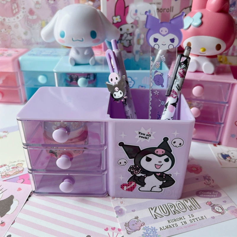 Органайзер для ручек (Sanrio) милая коробка-органайзер с 3 ящиками — маленькие и большие размеры