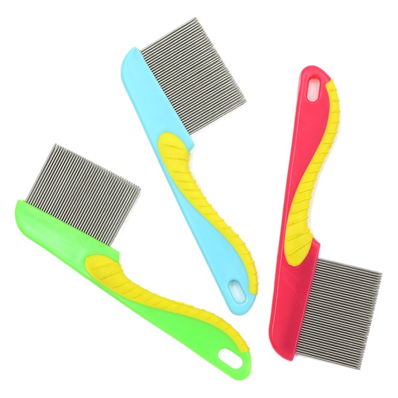 Wholesale Stainless Steel Flea Comb for Dogs and Cats, Pet Grate Comb, Lice Comb, Knot-Opening Beauty Seahorse Comb