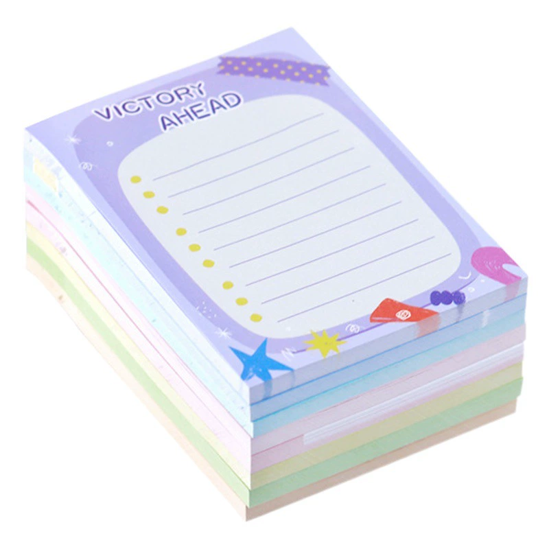 Трансграничный Творческий список Post-It Notes Заметки в виде сердца милой девушки Творческий мультфильм Слеза и паста логотип