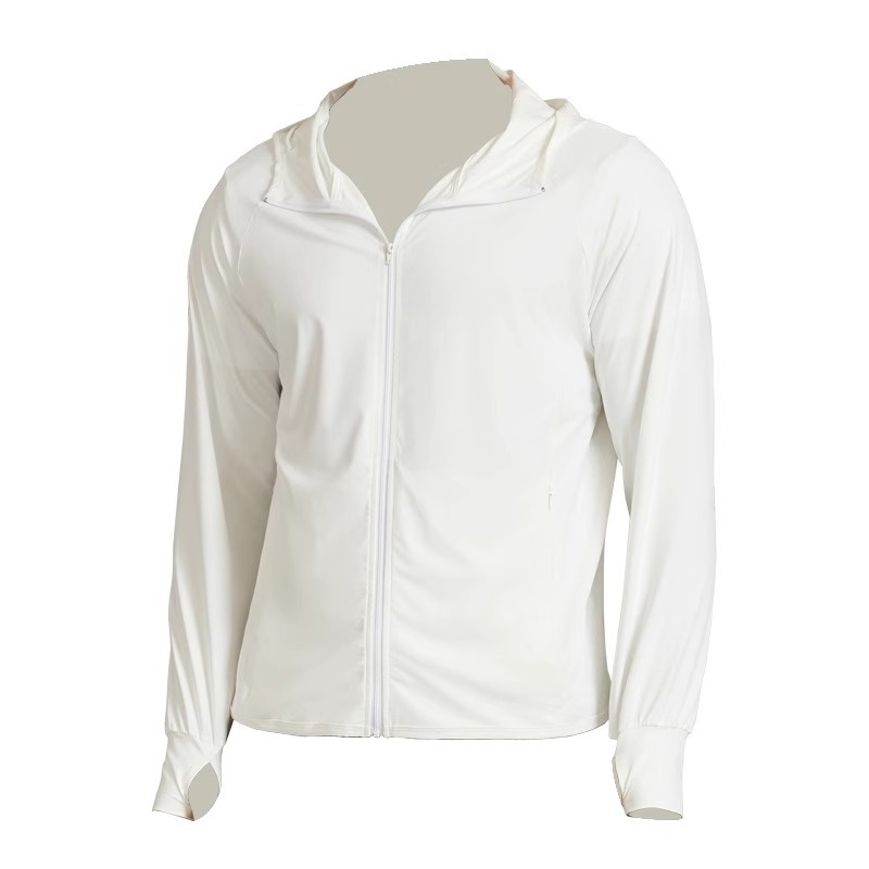 Enriquecer y aumentar la ropa de protección solar masculina Youjia con el mismo verano ultra delgado ventilador anti-UV seda de hielo ventilador ropa de protección solar