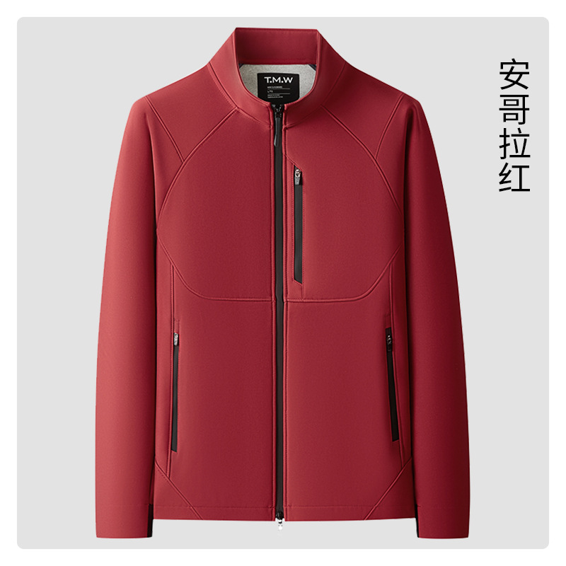 软壳冲锋衣男女春秋款户外登山服潮流百搭夹克外套企业团体服立领|undefined