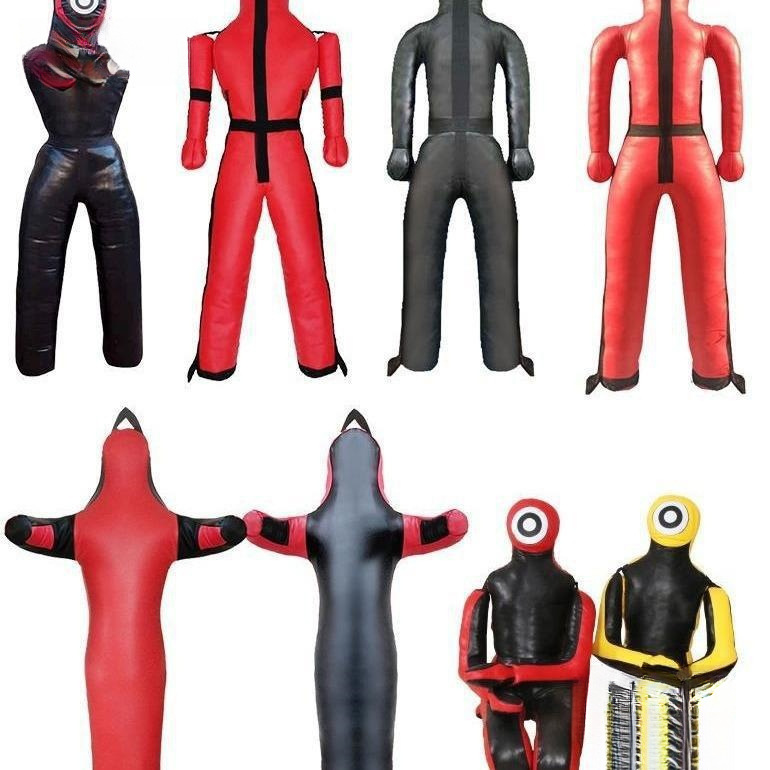 Fire Wrestling Emergency Drill Simulation Training Dummy Brazilian Jiu-Jitsu Leather Man Mma Mixed Martial Arts Man Metabo