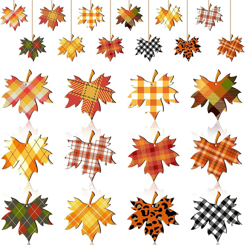 Cross-Border Wooden Autumn Thanksgiving Tree Decorations Thanksgiving Pendants Maple Leaf Decorations Autumn Harvest Crafts Cross-Border Wooden Autumn Thanksgiving Tree Decorations Thanksgiving Pendants Maple Leaf Decorations Autumn Harvest Crafts