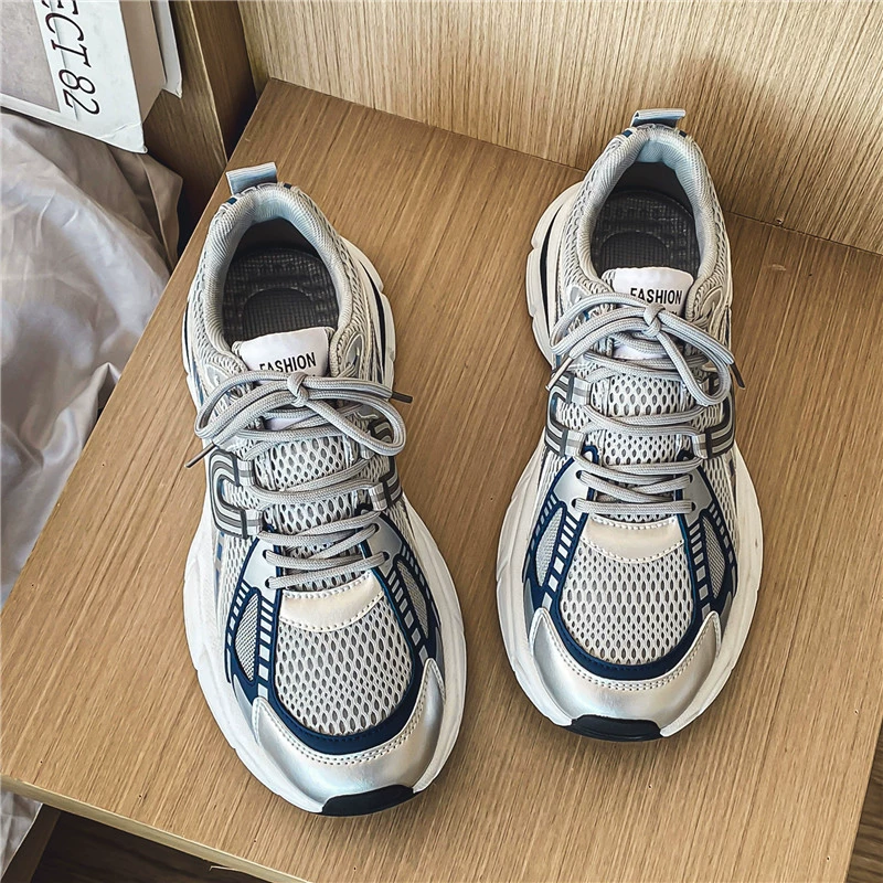 Летняя мужская обувь, молодежная модная обувь для спорта и отдыха с сеткой для бега с защитой от запаха, модная обувь для учащихся младших классов и пап