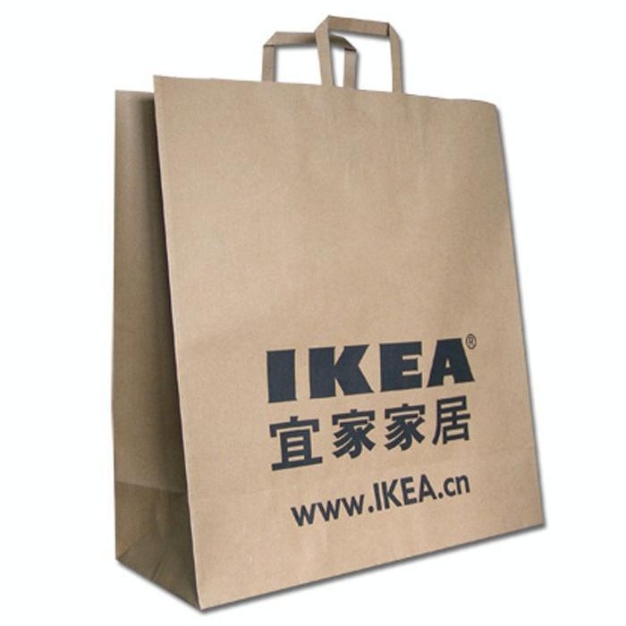 黄牛皮纸袋/可按您的要求大批量制作彩色印刷纸手提绳袋子