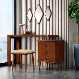 现代中式金丝檀木梳妆台凳实木极简卧室高档实木化妆桌网红化妆台