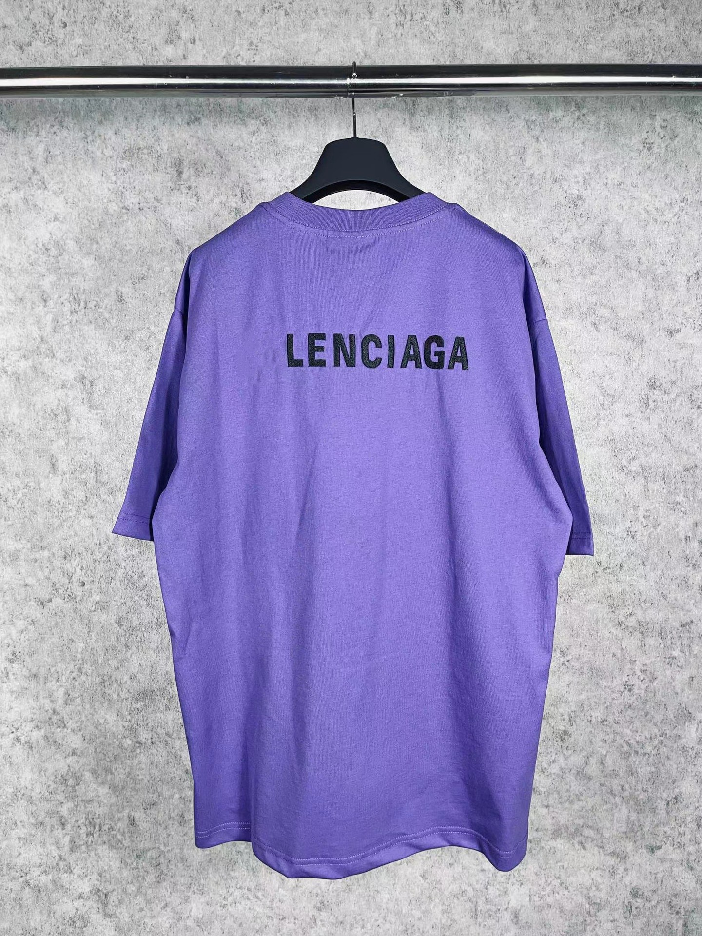 Alta versión París nuevo estilo clásico delantero y trasero B carta bordado usado manga corta Camiseta hombres y mujeres pareja verano