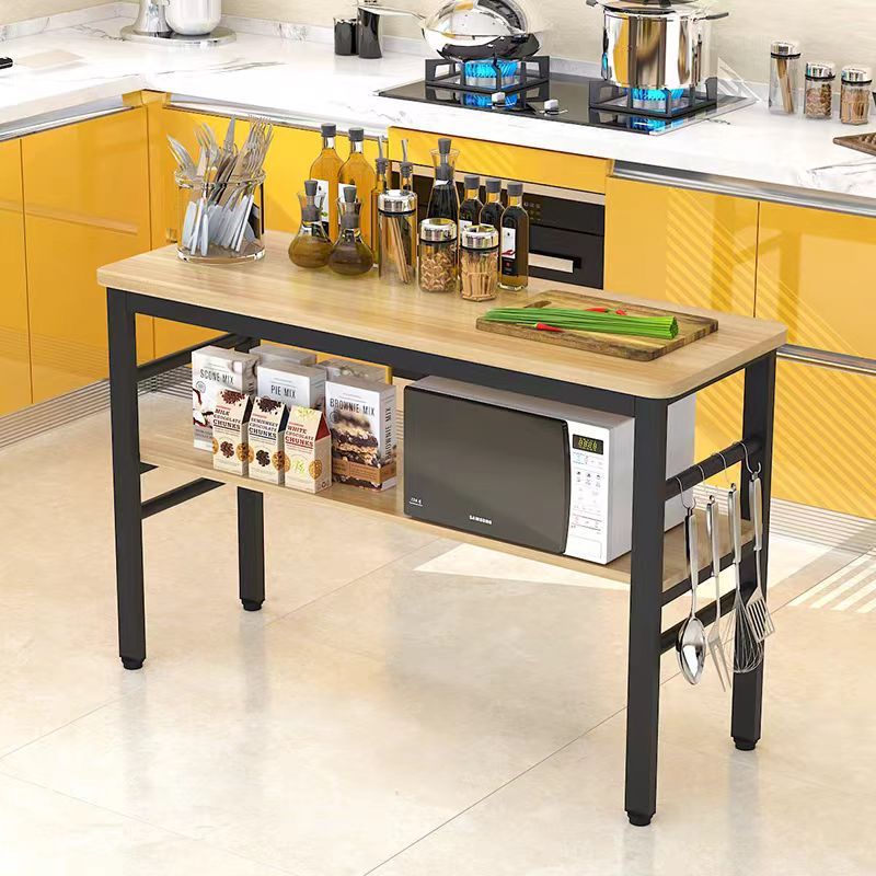 Factory Ready Stock, Quick Delivery, Kitchen Floor-Standing Storage Rack, Multi-Functional Simple Cooking and Chopping Table, Multi-Layer Sideboard 3