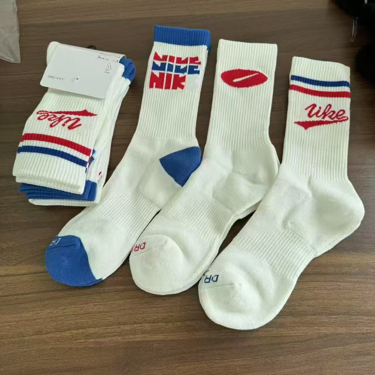 Other New Suwannakeshi Crew Socks Thickened Towel Bottom White Red Blue
