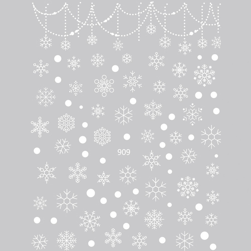 New Multi-Purpose Lace Plaid Snowflake Sticker Nail Salon Style Wearable Cut Out Line Nail Auxiliary Sticker