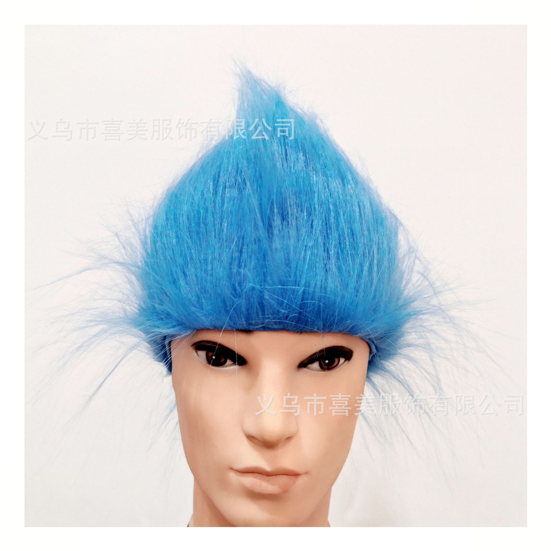 Trolls Plush Hat Headgear Halloween Christmas Stage Performance Crazy Hair Cosplay